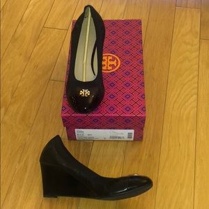 Tory Burch Jolie Wedge Black - Like New